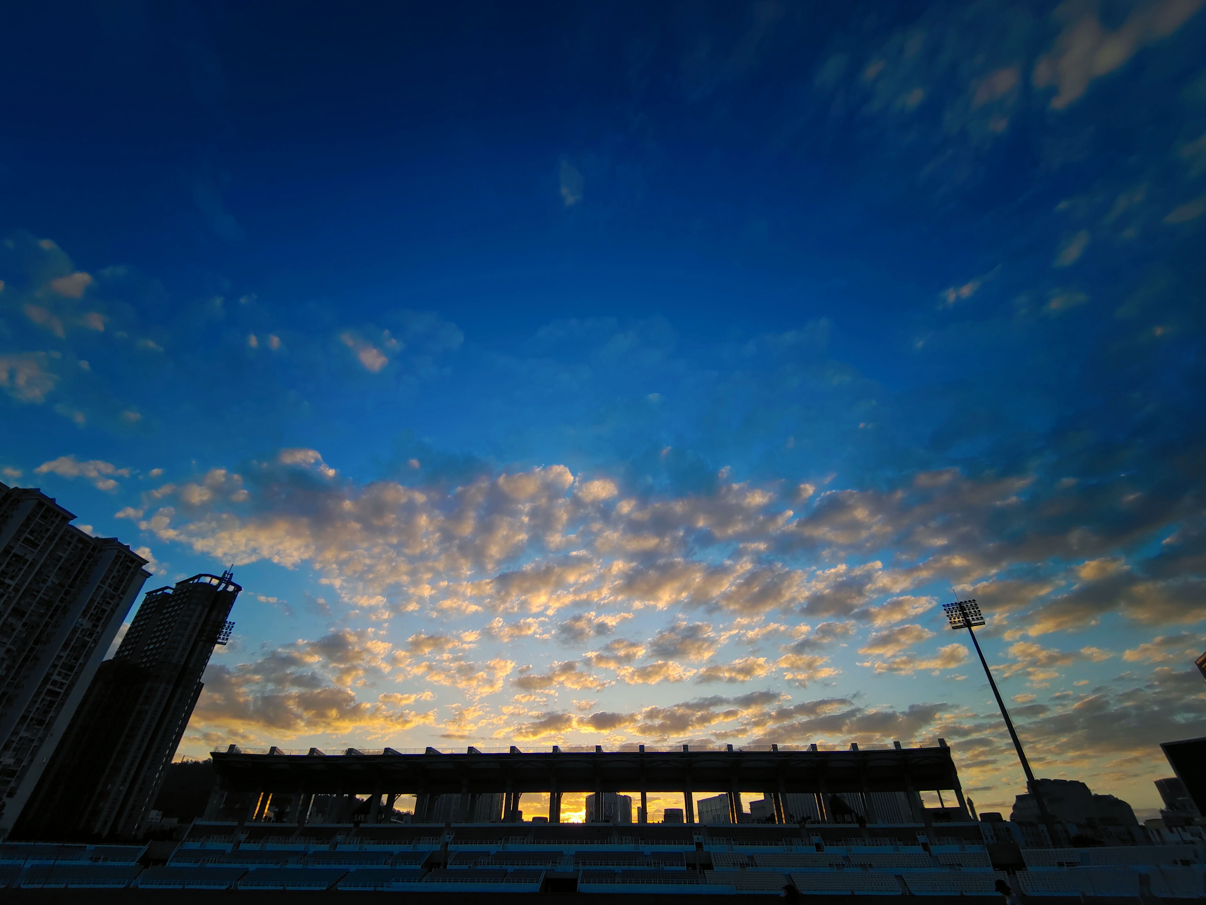 Cloudy sunrise
